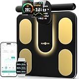 Runstar Smart Scale FSA or HSA Eligible, 8 Electrodes Digital Bathroom Scale for Body Weight and Fat, BMI, Muscle Mass 28 Body Composition Measurement, with Full-Color TFT LCD on Retractable Handle