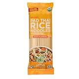 Lotus Foods Organic Brown Rice Pad Thai Noodles - Asian Style Noodles for Stir Fry, Gluten Free, Vegan, Whole Grain, Non GMO, Serve Hot or Cold - 8 Oz (Pack of 1)