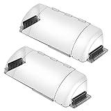 2 Pack Air & Heat Deflector for Vents, Sidewalls and Ceiling Registers, Adjustable from 8.5" to 15"