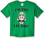 Nintendo Boy's Lil Bro T-Shirt, X-Small, Kelly