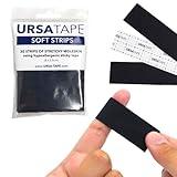 URSA Tape, Stretchy Moleskin Fabric Tape 30-Pack Strips, Heavy-Duty No-Residue and Body Tape for Shoes, Skin and More, Multicolor, 8 x 2.5 cm (3.14 x 0.98 inches)