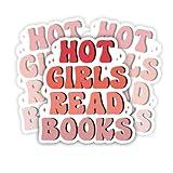 SODAVA (3Pcs) Hot Girls Read Books Stickers Hot Girls Read Sticker Book Lovers Sticker Daddys Good Girl Sticker for Kindle Stickers Gift Decoration Graphic Bumper Laptop Stickers 3"x4"