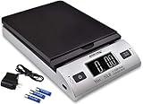 ACCUTECK All-in-1 Series W-8250-50bs A-Pt 50 Digital Shipping Postal Scale with Ac Adapter, Silver