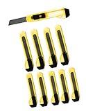 Lot of 10 Best Recommended Box Cutters Utility Knife Set - Heavy Duty 6" Utility Knife Blades - Must Have Every Day Tools - Super Deal