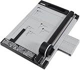 CARL Professional Rotary Paper Cutter with Clear Window – 12" Trimmer with Metal Base, Magnetic Guide, Calibrated Extension – Precise Paper, Label, Photo & Craft Cutting Tool