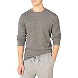 Amazon Essentials Men's Long Sleeve Slim-Fit Waffle Shirt - Charcoal, Medium