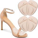 Comfowner Ball of Foot Cushions, Metatarsal Pads Women, High Heels Non-Slip Comfort Pads, Shoe Support for Metatarsalgia Mortons Neuroma Pain Relief (2 Pairs,Beige)