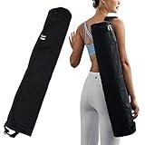 Ogetok Yoga Mat Bag, Full Zip Exercise Yoga Mat Carrier Bag with Adjustable Strap, Waterproof Yoga Mat Carry Bag Strap for Most Yoga Mats to Gym Class Beach Park Travel for Women & Men (Black)