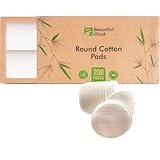 Organic Cotton Rounds Makeup Remover Pads (200 Count) – 100% Pure Cotton – Lint Free Eco-Friendly & Hypoalergenic – Use as Makeup Applicator, Nail Polish Remover, or Baby Care Pad – Kraft Box