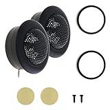 DriSentri Car Tweeters, 2pcs 800W T-120 Dome Tweeter Speakers Audio Loudspeaker Car Stereo Treble Speaker for Car Audio System