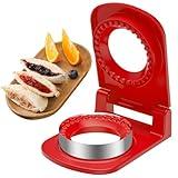 HiYZ Sandwich Cutter and Sealer - Stainless Steel Decruster Sandwich Maker - Peanut Butter and Jelly Crustless Sandwich Bread Pancake Maker Cookie Cutter for Kids Children Boys Girls