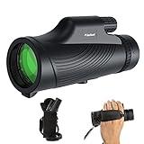 Monocular Telescope, 10x42 Monoculars for Adults, Usogood Compact Portable Waterproof Monocular with Hand Strap, Lightweight Handheld Pocket Telescope for Bird Watching