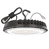 HYPERLITE UFO LED High Bay Light 200w 28000lm Shop Light 5000k Plug High Bay LED Lights for Commercial Bay Lighting 16-20ft Workshop Warehouse Factory Gym Barn ETL