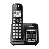 Panasonic Expandable Cordless Phone System with Call Block and Answering Machine - 1 Cordless Handsets - KX-TGD530M (Metallic Black)