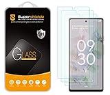 Supershieldz (3 Pack) Designed for Google Pixel 6a Tempered Glass Screen Protector, Anti Scratch, Bubble Free