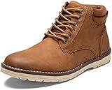 Vostey Men's Boots Winter Hiking Boots Water-Resistant Casual Chukka Boots for Men (BMY673 Yellow Brown Size 10.5)