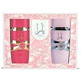 Lattafa Yara 5th Anniversary Edition – Floral, Fruity, Gourmand, Vanilla – 2-Piece Eau de Parfum Gift Set for Women (Yara & Yara Candy, 2 x 3.4 Ounce Sprays)
