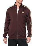 adidas Men's Essentials Warm-Up 3-Stripes Track Jacket, Shadow Brown