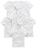 Simple Joys by Carter's Baby 6-Pack Side-Snap Short-Sleeve Shirt, White, 3-6 Months