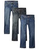 The Children's PlaceBoysMultipack Basic Bootcut Jeans Dark Jupiter/Dustbowl Wash/Med Indigo 3-Pack5