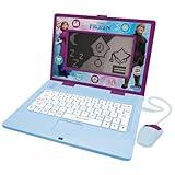 Lexibook, Frozen, Bilingual and Educational Laptop Spanish/English, Toy for Children, 170 Activities to Learn, Play Games and Music, Large Screen, Purple/Blue, JC599FZi2