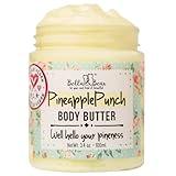 Bella & Bear Pineapple Body Butter, Hydrating Formula - Vegan Travel Size, 3.4oz' (3.4 oz)