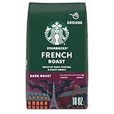 Starbucks Ground Coffee, Dark Roast Coffee, French Roast, 100% Arabica, 1 bag (18 oz)