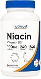 Nutricost Niacin (Vitamin B3) 100mg, 240 Capsules - with Flushing, Non-GMO, Gluten Free