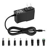 Arkare 5V 1A DC Power Supply Adapter 5W AC/DC Charger AC 100V-240V to D C 5 Volt 1Amp 0.5A Replacement Power Cord for Security Camera Baby Monitor Graco Swing TV Box Raspberry Pi Type C with 8TIPS