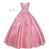 PDEGPK Glinda Dress Glinda Costume Halloween Suit Christmas Full Set(linda,2XL)