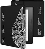Wazzasoft for Kindle Oasis case 7 Inch (10th Generation 2019, 9th Generation 2017) Women Men Black Folio E-Reader Covers Cool Teens Auto Wake/Sleep for Amazon Kindle Oasis 10th/9th Gen Cases 7”