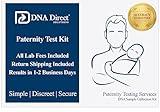 DNA Direct Paternity Test Kit | Home Sample Collection Pack for Testing Father & Child | Lab Fees & Return Shipping Included | Accurate Results in 1-2 Business Days | Easy, Fast & Discreet