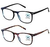 AOSM Blue Light Blocking Glasses, Blue Blocker Computer Glasses for Men Women, Anti Glare 400 UV & Eye Strain Fake Square Glasses