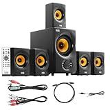 Acoustic Audio AA5170 Home Theater 5.1 Bluetooth Speaker System 700W with Powered Sub