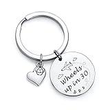 TzrNhm Blossom Crime Show Fans Keychain - Wheels Up In 30 Jewelry, Criminal Minds Inspired Gift, Stainless Steel TV Lover Accessory, Best Friend Present for TV Show Enthusiasts, Crime Series Keepsake