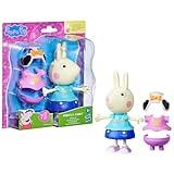 Peppa Pig Rebecca Rabbit Dress-Up Figure with 6 Easy-On Fashion Accessories, 6-Inch Doll, Preschool Toys for Girls and Boys 3 and Up