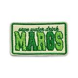 Save Water Drink Margs Patch 3 Inches Funny Quote Alcohol Sarcastic Summer Iron On/Sew On Embroidery Fabric Applique Patches for Trucker Hats Clothes Backpack DIY Accessories Friends Mom Gifts