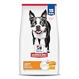 Hill's Science Diet Light , Adult 1-6, Weight Management Support, Small Kibble, Dry Dog Food, Chicken & Barley, 15 lb Bag