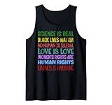 Activist Equality Social Justice Quote Slogan Science Gift Tank Top