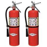 Amerex B456 Wall Mount ABC Dry 10 lb. Fire Extinguisher - Set of 2