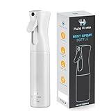 Hula Home Spray Bottle for Hair (10.1oz/300ml) - Powered by Flairosol® Spray Technology - Continuous Ultra Fine Mist Sprayer – For Hairstyling, Cleaning, Salons, Plants, Essential Oil - All White