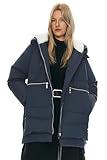 Orolay Women's Thickened Down Jacket (XL, Navy)