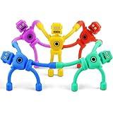 Magnetic Robot Men Travel Toys for Toddlers Kid Boy 5PC Airplane Road Trip Car Travel Activities Essential Cool Fridge Magnet Fidget for Classroom Autism Sensory ADHD Gift for Boy 3 4 5 6 7 8 Year Old