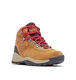 Columbia Women's Newton Ridge Plus Waterproof Amped, Elk/Mountain Red, 8.5 M US