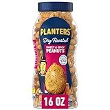 PLANTERS Sweet and Spicy Peanuts, Plant-Based Protein, Sweet & Spicy Party Snacks, Peanut Snack, 16 Oz Jar (Pack of 1)