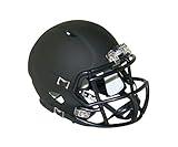 Matte Black Blank Riddell Revolution Speed Mini Football Helmet (Decorative Mini Helmet - NOT Wearable - Does NOT FIT Any Human Head)