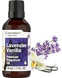 Horbäach Lavender Vanilla Fragrance Oil | 1 fl oz (30ml) | Premium Grade | for Diffusers, Candle and Soap Making, DIY Projects & More