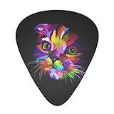 12 Pcs Cute Cat Guitar Picks Celluloid Plectrums for Acoustic Electric Guitars Bass Ukulele Includes 0.46mm, 0.71mm, 0.96mm