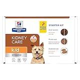 Hill's Prescription Diet k/d Kidney Care Starter Kit Variety Pack Dog Food, Veterinary Diet, 5.25 oz. Dry Food (2), 13 oz. Cans (2), 5.5 oz. Cans (4)