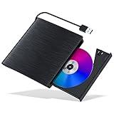 YUNINFANG External CD/DVD Drive for Laptop USB 3.0 Burner +/-RW Portable DVD Player CD ROM Writer Reader Plug & Play for Windows Mac Linux PC (All in 1)